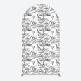 Lofaris Wild Animals Forest Happy Birthday Arch Backdrop